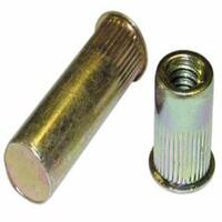 CF-AEKB-1032-130 AEKB-1032-130, Rivetnut Insert, 10-32 UNF-2B (.020-.130 Grip) Round Body Splined, Low Profile Head